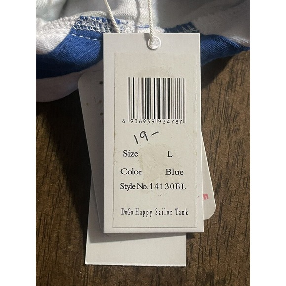 Dogo Happy Sailor Tank Dog Shirt Small Dog Clothing Teacup Sz L Large - Picture 6 of 7